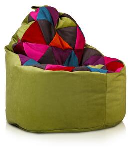 Sedací vak Yoko Modern Mix plyš Farba: A38