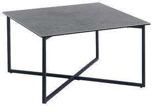 KONFERENČNÝ STOLÍK, sivá, čierna, kov, sklo, keramika, 75/75/45 cm Hom`in - Stolíky do obývačky, Online Only