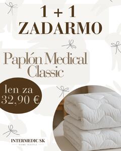 Set 2x paplón Classic – 140x200 cm, mikrovlákno, výplň duté vlákno, antialergický, celoročný, akcia 1+1 zadarmo