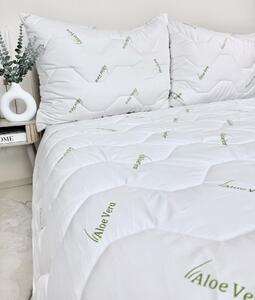 Letný set Aloe Vera Green – paplón 140x200 cm + vankúš 70x90 cm, mikrovlákno s Aloe Vera, prateľné Veľkosť: 100x135/40x60 cm