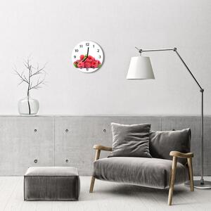 Nástenné sklenené hodiny Maliny fi 30 cm