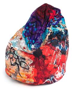 INTERMEDIC SK Sedací vak Mega Sako Modern Polyester - DG57 - Graffiti