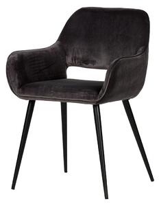 Zamatová stolička Jelle – sada 2 ks 80 × 60 × 57 cm WOOOD