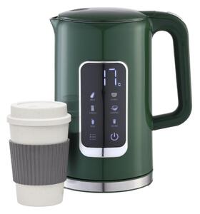 Rýchlovarná kanvica s LCD displejom 1,7 l 2200W/230V zelená + cest. hrnček 450 ml