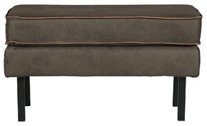 BEPUREHOME Kožená podnožka Rodeo 45 × 84 × 54 cm