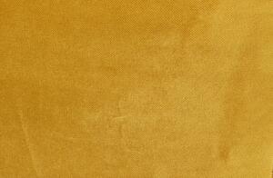 Žlté Zamatové kreslo Rocco 75 × 92 × 81 cm WOOOD