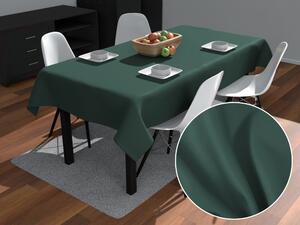Biante Obdĺžnikový bavlněný saténový ubrus ST-018 Tmavý lesný zelený 60x100 cm
