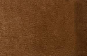 Hnedá Zamatová rohová pohovka Rodeo – ľavý roh 85 × 300 × 86, 155 cm BEPUREHOME