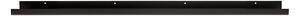 Čierna Kovová nástenná polička Ravi – 80 cm 6 × 80 × 10 cm WOOOD