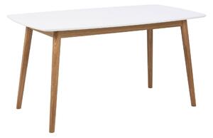 ACTONA Jedálenský stôl Nagano – biela 75.5 × 150 × 80 cm