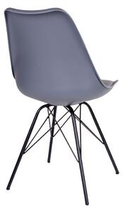 Šedá Jedálenská stolička Oslo 55 × 48 × 86 cm HOUSE NORDIC