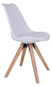 Biela Jedálenská stolička Bergen 55 × 48 × 86 cm HOUSE NORDIC