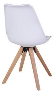 Biela Jedálenská stolička Bergen 55 × 48 × 86 cm HOUSE NORDIC