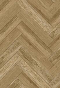 Mexen Manhattan vinylové panely rybia kosť 570 x 95 mm LVT Dryback 2,5 mm, podklad PVC, 4 V-Drážka, Dub
