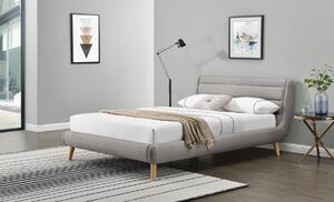 HALMAR Čalúnená posteľ Elanda 160x200 dvojlôžko- svetlosivá