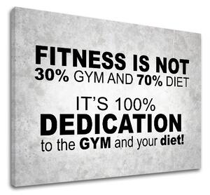 Motivačný obraz na stenu Fitness is not (obrazy s textom)