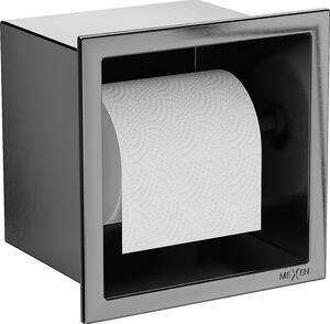 Mexen X-Wall-P držiak na toaletný papier, kartáčovaný gun gray - 19E3