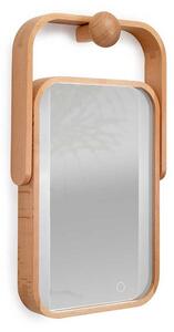 Lotosan LN385CI/1 WOOD zrkadlo s LED osvetlením 22 x 31,1 cm