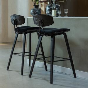 Čierna Barová stolička Senn 94 × 41 × 50 cm WOOOD