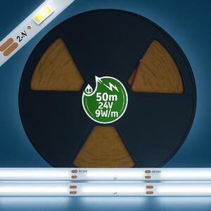 ECOLIGHT LED pásik 24V COB 9W/m 480LED 50m 8mm studená farba CW