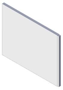 LOTOSAN Bočný panel k pravouhlej vani 80 cm biely LPVB0180