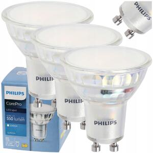 SADA 3x žiarovka Philips GU10 4,9W 550 lm 112 lm/W 4000K EyeComfort
