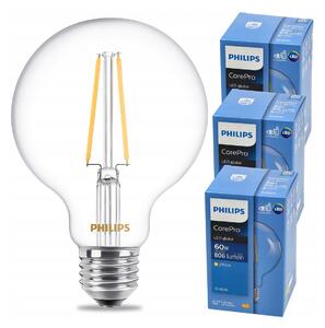 PHILIPS SADA 3 ks. E27 G93 LED žiarovka 7W WW 806lm CorePro 2700K