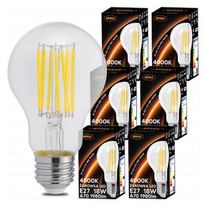 BERGE SADA 6x LED žiarovka E27 18W 1980lm 4000K - neutrálna biela