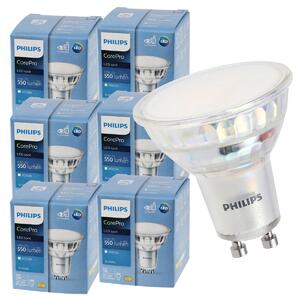 SADA 6x LED žiarovka PHILIPS GU10 4,9W 550lm teplá farba 3000K