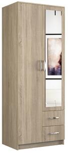 TP Living Skriňa ROMANA SONOMA so zrkadlom dub sonoma