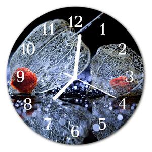 Nástenné sklenené hodiny Umenie fi 30 cm
