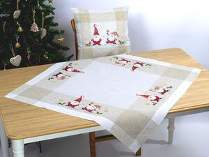 Vianočný vyšívaný obrus Santa Claus TiaHome - 40x85 cm