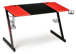 Herný stôl Jade ModernHome 120 cm čierny / červený