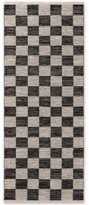 Hanse Home , Behúň Handloom 106333 Rex White Black, 80x200, čiernobiela, chodba / predsieň