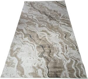 HU Béžový moderný koberec Glamour 31705-Blue Rozmer: 60x110 cm