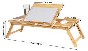 Béžový Pracovný stolík Foley 29 × 72 × 35 cm SONGMICS
