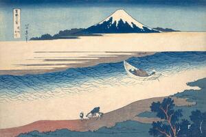Hokusai, Katsushika - Obrazová reprodukcia Ukiyo-e Print of the Tama River, (40 x 26.7 cm)