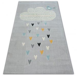 Dywany Lusczow Kusový koberec PASTEL 18409/652 - mrak / šedý krémový tyrkysový