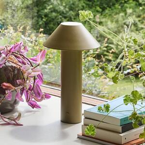 Stolová LED lampa Tower, tmavozelená, výška 32 cm, kovová, Zelená, Obývacia izba / jedáleň, kov, Moderný, Stojacie svietidlo