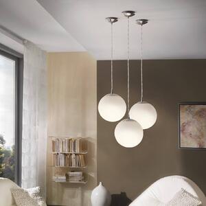 Závesná lampa Rondo 30 cm, Biela / opálová, Chodba, Sklo, Moderný, Závesné svietidlo