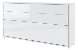 Mirjan24 Sklápacia posteľ BC-06 90x200 Bed Concept, Farby: biela + biely lesk, Rozmer postele: 90x200, LED svetlo s USB: bez LED svetla s USB, Vnútorné osvetlenie pod policami: bez osvetlenia políc 5902928397277