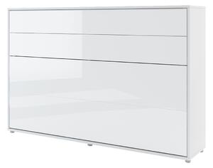 Mirjan24 Sklápacia posteľ BC-05 120x200 Bed-Concept, Farby: biela + biely lesk, Rozmer postele: 120x200, LED svetlo s USB: bez LED svetla s USB, Vnútorné osvetlenie pod policami: bez osvetlenia políc 5902928397369