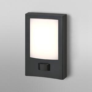 OSRAM LED senzorové vonkajšie nástenné svietidlo ENDURA STYLE ENTRANCE grafitová, Hliník / sivá / zinok, Hliník, Moderný