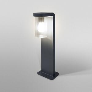 OSRAM chodníkové svetlo ENDURA CLASSIC CASCADE 50 cm tmavošedá/čirá, Hliník / sivá / zinok, Hliník, Moderný