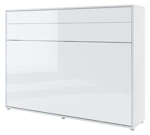 Mirjan24 Sklápacia posteľ BC-04 140x200 Bed-Concept, Farby: biela + biely lesk, Rozmer postele: 140x200, LED svetlo s USB: bez LED svetla s USB, Vnútorné osvetlenie pod policami: bez osvetlenia políc 5902928397437
