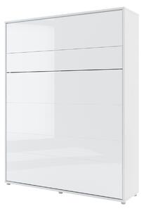 Mirjan24 Sklápacia posteľ BC-12 160x200 Bed-Concept, Farby: biela + biely lesk, Rozmer postele: 160x200, LED svetlo s USB: bez LED svetla s USB, Vnútorné osvetlenie pod policami: bez osvetlenia políc 5902928398212
