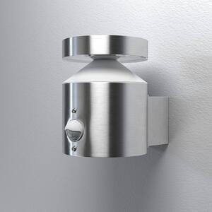 OSRAM LED senzorové vonkajšie nástenné svietidlo ENDURA STYLE CYLINDER, oceľ, Hliník / sivá / zinok, Nehrdzavejúca oceľ, Moderný