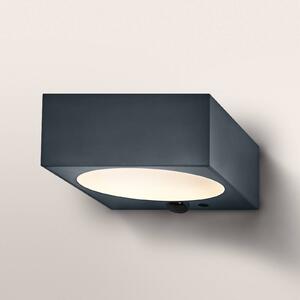 OSRAM solárne nástenné svetlo ENDURA STYLE DOWN, sivá, senzor, IP65, Hliník / sivá / zinok, Plast, Moderný, Nástenné svietidlo