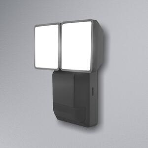 OSRAM LED senzorový vonkajší reflektor ENDURA PRO, sivý, IP55, Hliník / sivá / zinok, Plast