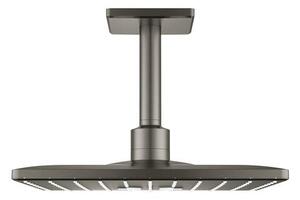 Hlavová sprcha GROHE RAINSHOWER SmartActive Cube strop vrátane sprchového ramená kartáčovaný Hard Graphite 26481AL0